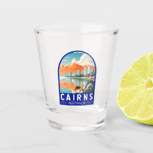 Cairns Australien Reise Kunst Vintage Schnapsglas