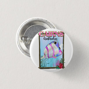 Cairns Australien Urlaubsposter Button