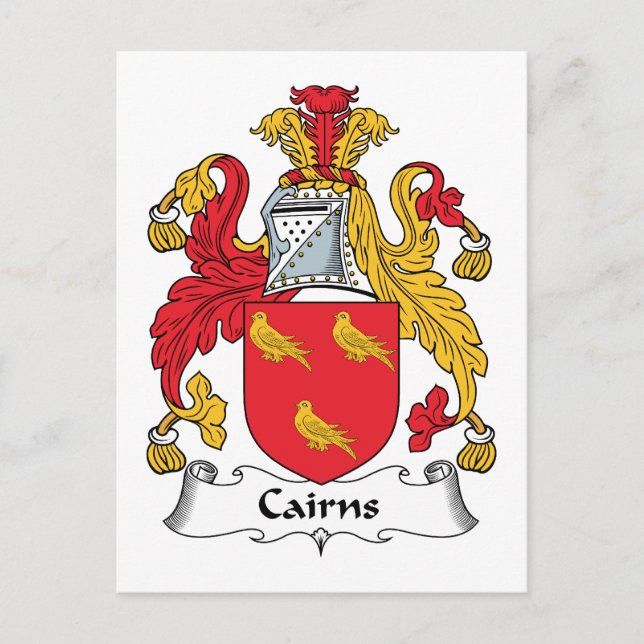 Cairns Familienwappen Postkarte (Vorderseite)