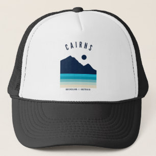 Cairns Queensland Australia Retro Vintag Beach Truckerkappe
