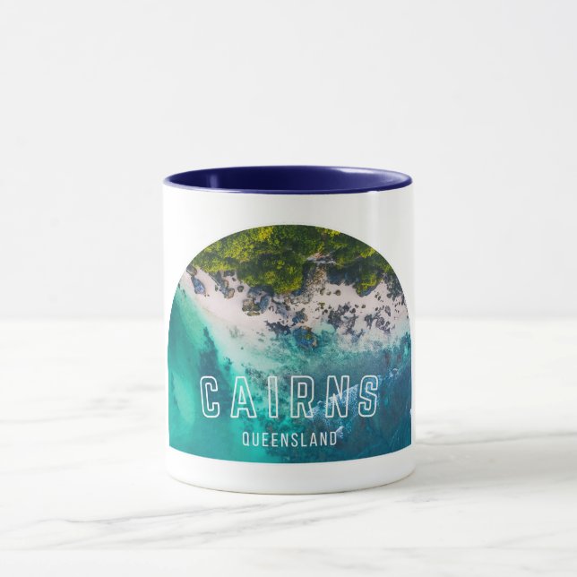 Cairns, Queensland Australien Shirt Souvenir Gesch Tasse (Zentrum)