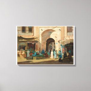 Cairo Marketplace Nicola Forcella Fine Art Leinwan Leinwanddruck