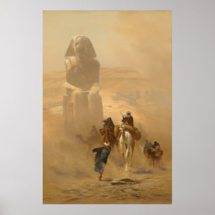 Cairo-Straßenszene Max Rabes Fine Art Leinwand Poster