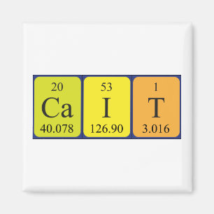 Cait-Periodennamenmagnet Magnet
