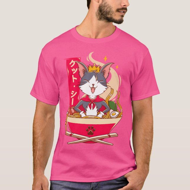 Cait Sith Ramen T-Shirt (Vorderseite)