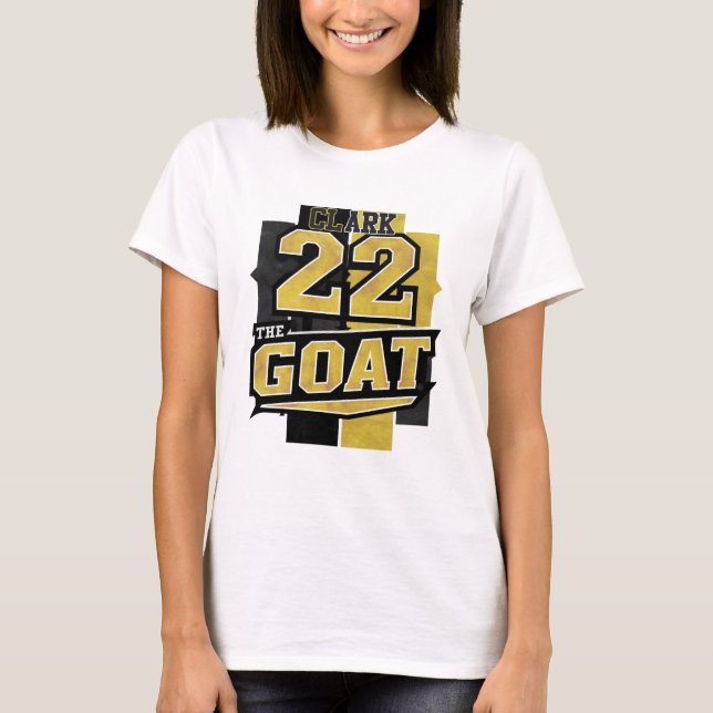 Caitlin Clark GOAT University of Iowa T-Shirt (Vorderseite)