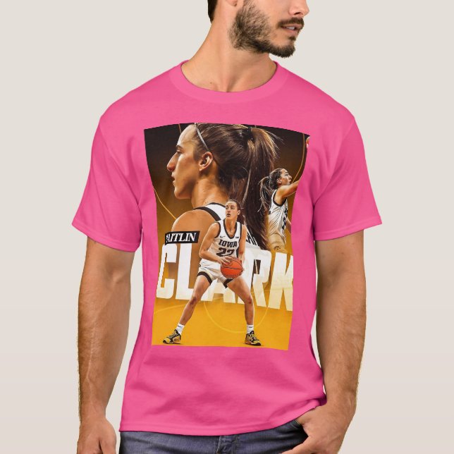 Caitlin Clark Poster Graphic T-Shirt (Vorderseite)