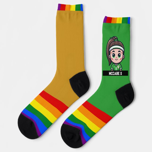 Caitlin Foord x Katie McCabe Socken (Linkes Detail)