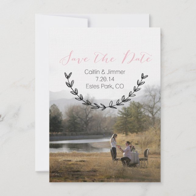 Caitlin & Jimmer Save the Date Personalisiert 01 (Vorderseite)