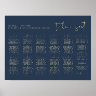 CAITLIN Moderne Gold - Alphabetische Sitze der Nav Poster
