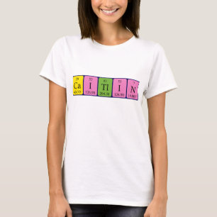 Caitlin Namen-Shirt periodischer Tabelle T-Shirt