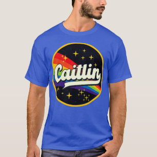 Caitlin Rainbow in Space Vintag Style T-Shirt