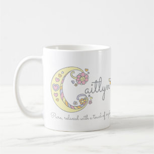 Caitlyn-Buchstabe C, d. h. Monogramm-Tasse Tasse