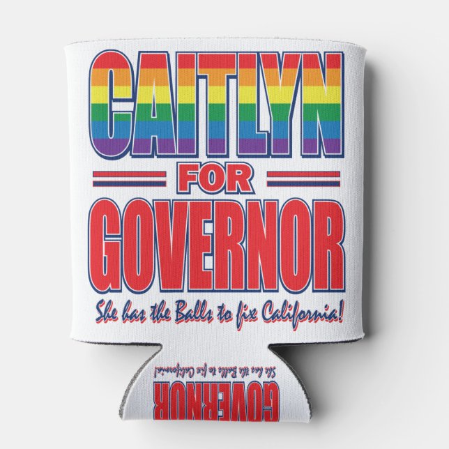Caitlyn-for-GOV-Gay-Pride-Balls- Dosenkühler (Rückseite)
