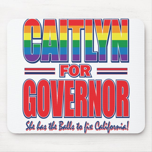 Caitlyn-for-GOV-Gay-Pride-Balls- Mousepad (Vorne)