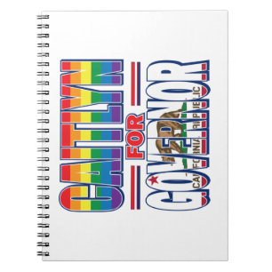 Caitlyn-for-GOV-Gay-Pride-Flag Notizblock