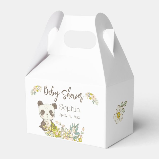 Caja Baby Shower Panda Geschenkschachtel (Vorderseite)