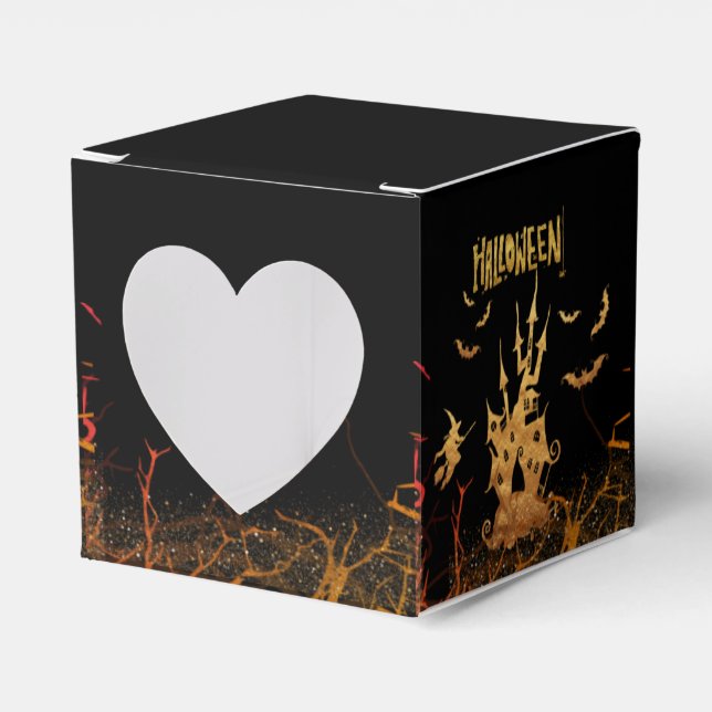 Caja de regalo para HALLOWEEN con purpurina Geschenkschachtel (Vorderseite)