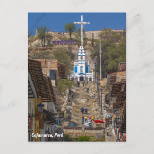 Cajamarca, Perú Cerro Santa Apolonia Postkarte