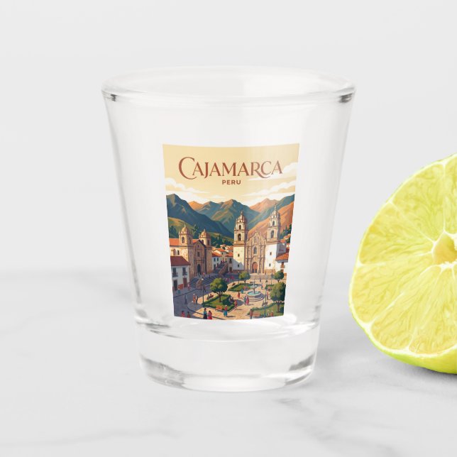 Cajamarca, Peru Peru Schnapsglas (Vorderseite)