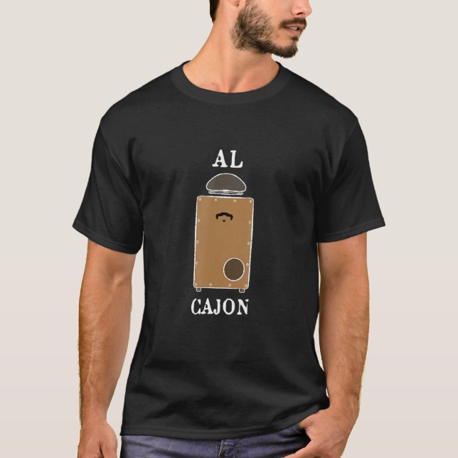 Cajon Drum Spanish Jamming Drummer T-Shirt (Vorderseite)