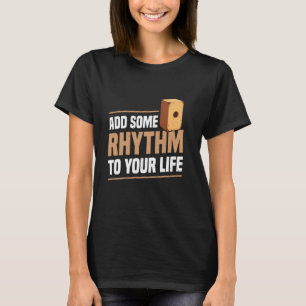Cajón Jamming Cajón Trommel Etwas Rhythmus Peruani T-Shirt