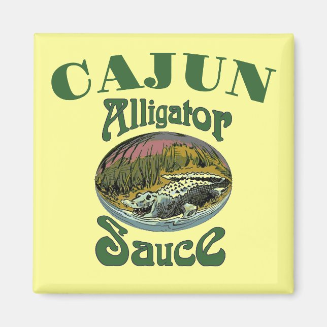 Cajun Alligator Sauce Magnet (Vorne)