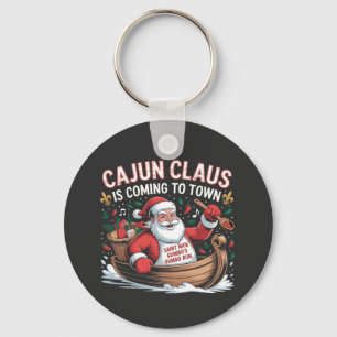 Cajun Clause kommt in die Stadt Weihnachts Krampus Schlüsselanhänger