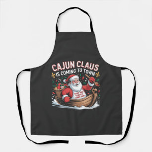 Cajun Clause kommt in die Stadt Weihnachts Krampus Schürze