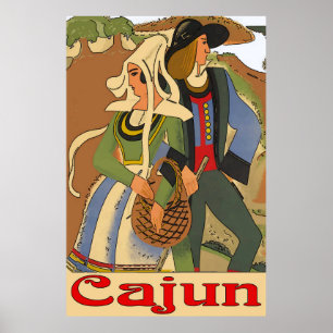 Cajun Couple mit Eaks Poster