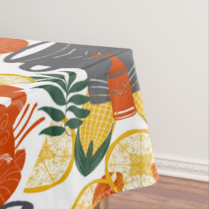 Cajun Crawfish Boil Tablecloth - Festive Seafood C Tischdecke