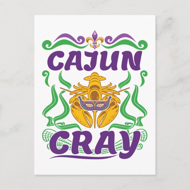 Cajun Cray Crawfish Boil Louisiana New Orleans Postkarte (Vorderseite)