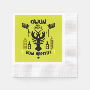 Cajun & Creole Cooks Serviette