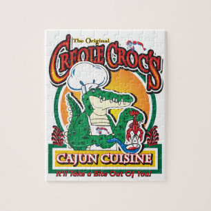 Cajun Creole Mardi Gras Crocodile Puzzle