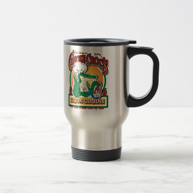 Cajun Creole Mardi Gras Crocodile Reisebecher (Rechts)