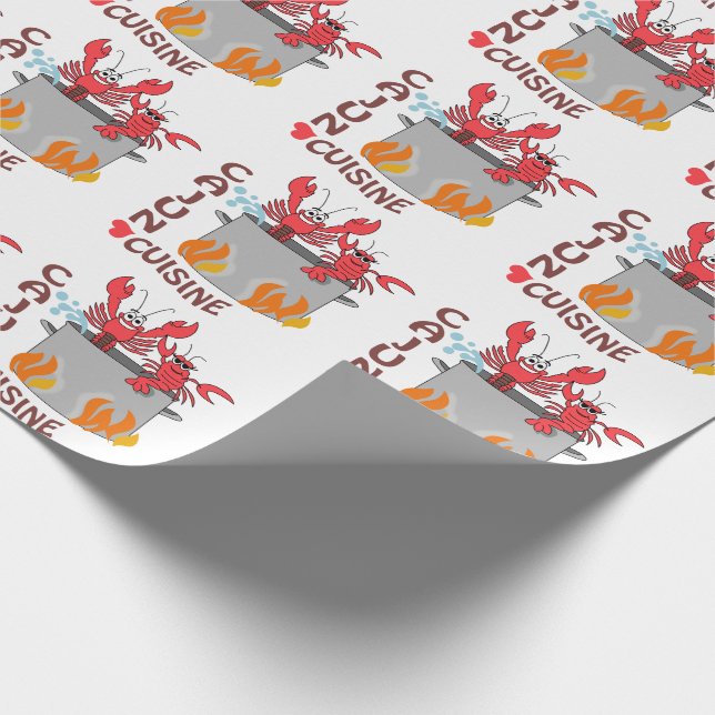 Cajun Cuisine Geschenkpapier (Ecke)