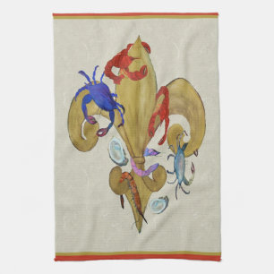 Cajun Fleur de lis Küchentücher von Kunst