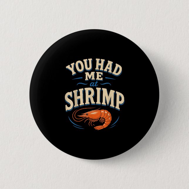 Cajun-Garnelenliebhaber Meeresfrüchte  Button (Vorderseite)