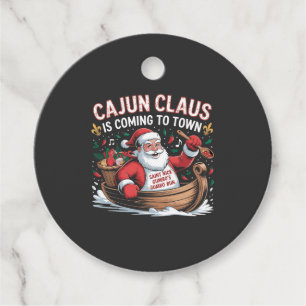 Cajun-Klausel kommt in die Stadt Weihnachts-Krampu Geschenkanhänger