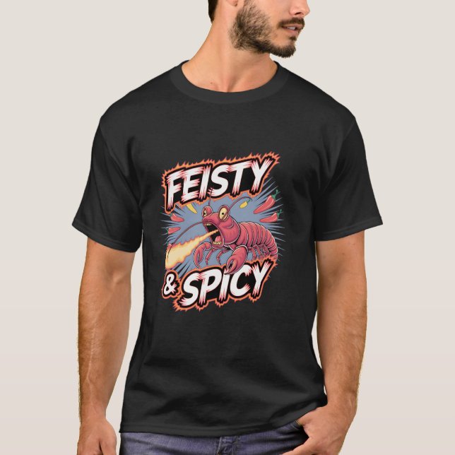 Cajun-Küche Langustensaison T-Shirt (Vorderseite)