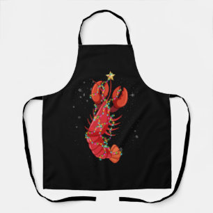 Cajun Louisiana Christmas Merry Crabmas X-Mas Ligh Schürze