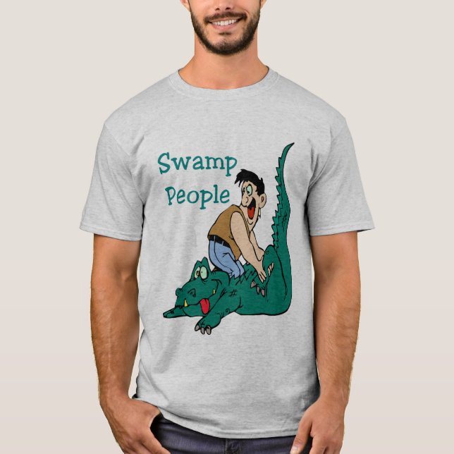 Cajun Massage, Alligator, Sumpfländer T-Shirt (Vorderseite)