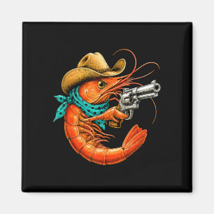 Cajun-Meeresfrüchte lustige Garnelen Magnet
