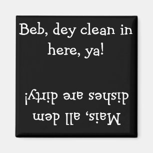 Cajun sauberer/schmutziger Spülmaschinen-Magnet Magnet