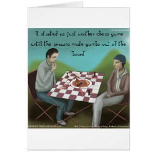 Cajun-Schach Lustiger Cartoon