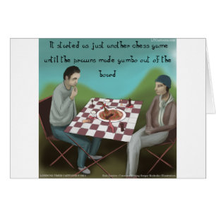 Cajun-Schach Lustiger Cartoon