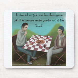 Cajun-Schach Lustiger Cartoon Mousepad