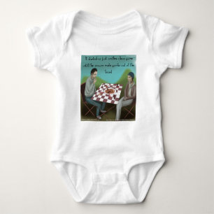 Cajun Schess Funny Cartoon Baby Strampler