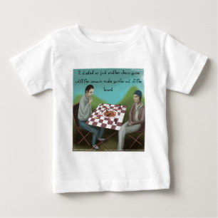 Cajun Schess Funny Cartoon Baby T-shirt