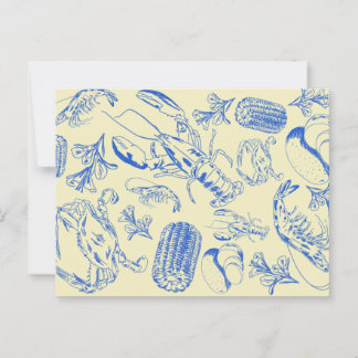 Cajun Seafood Boil - Southern Coastal Food Postcar Postkarte